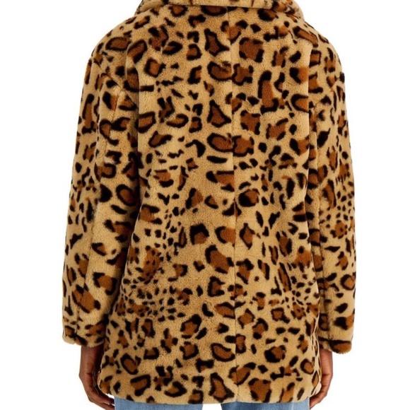 Leopard Print Faux-Fur Coat - Picture 3 of 6